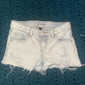 Art Class Light Blue Distressed Denim Shorts